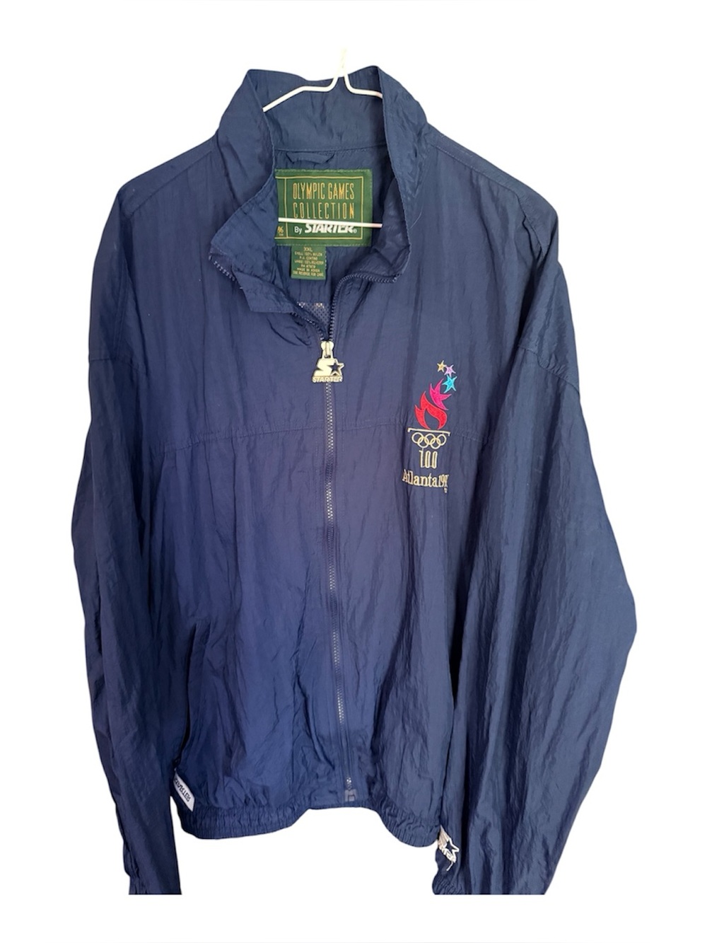 Starter Olympic Games Atlanta 1996 Blue Windbreaker Sz. XXL EUC